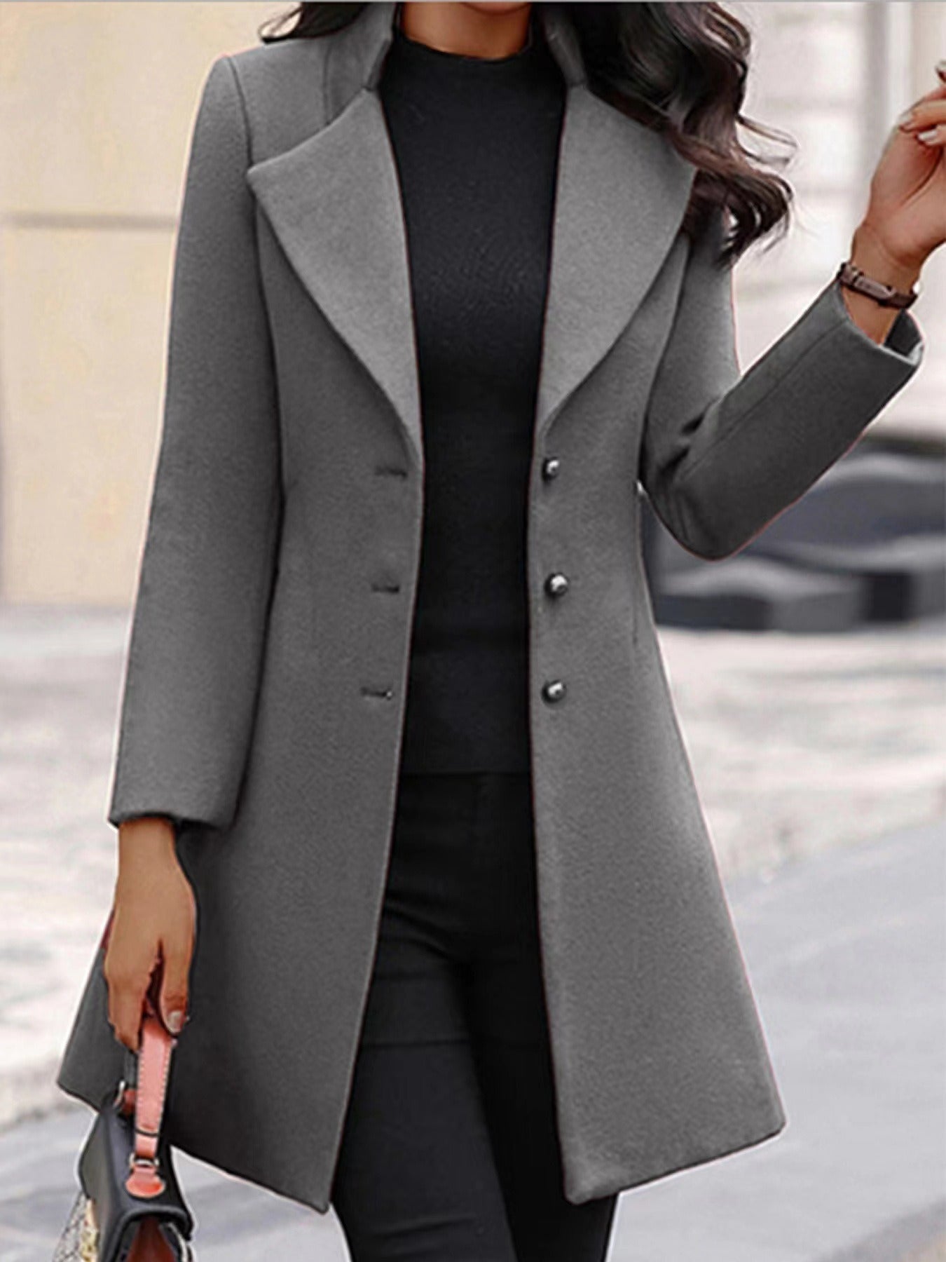 Mid-Length Flip Collar Blazer Women – Soulmate Streetwear | same ANTHEM.
