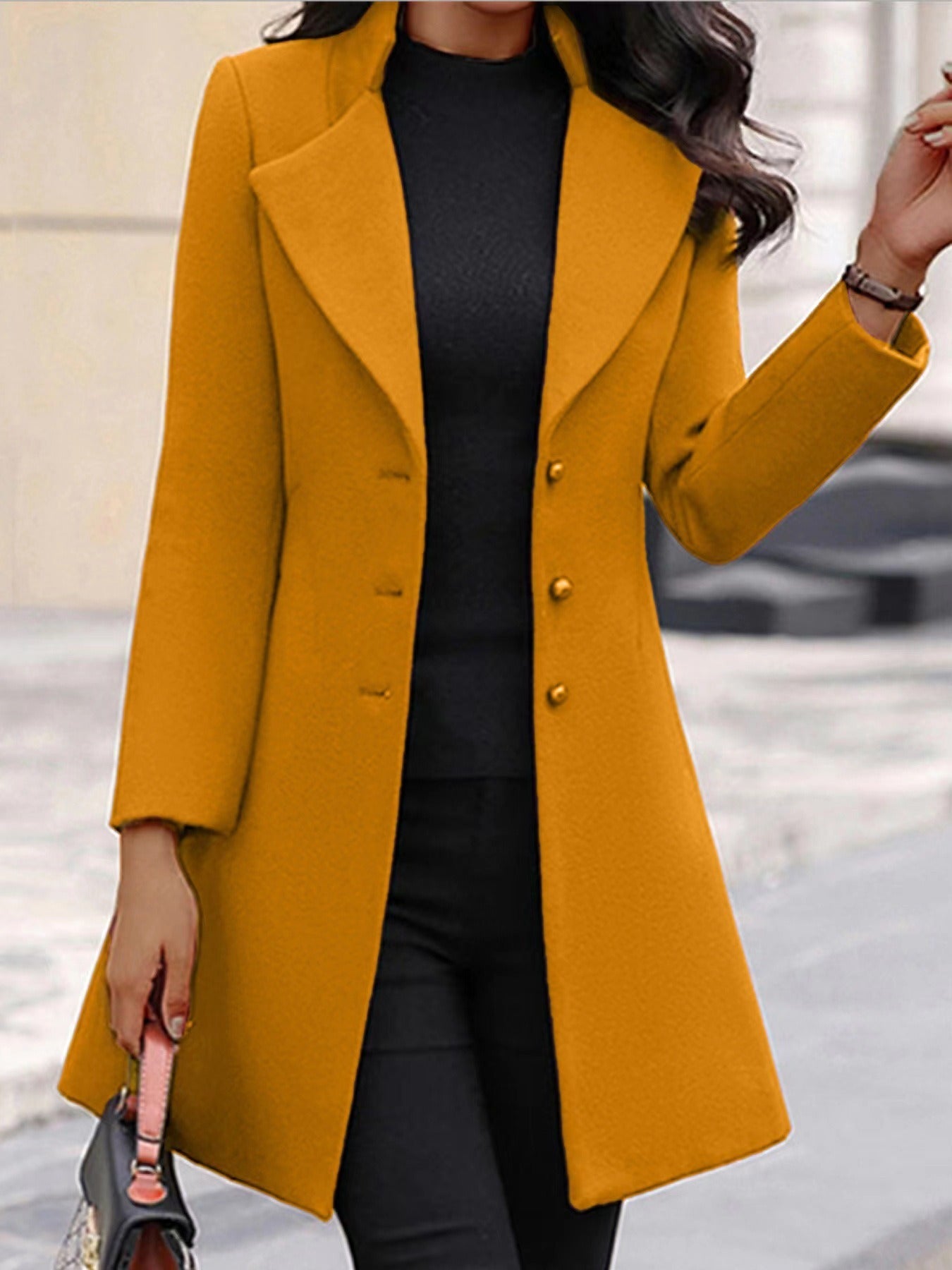 Mid-Length Flip Collar Blazer Women – Soulmate Streetwear | same ANTHEM.