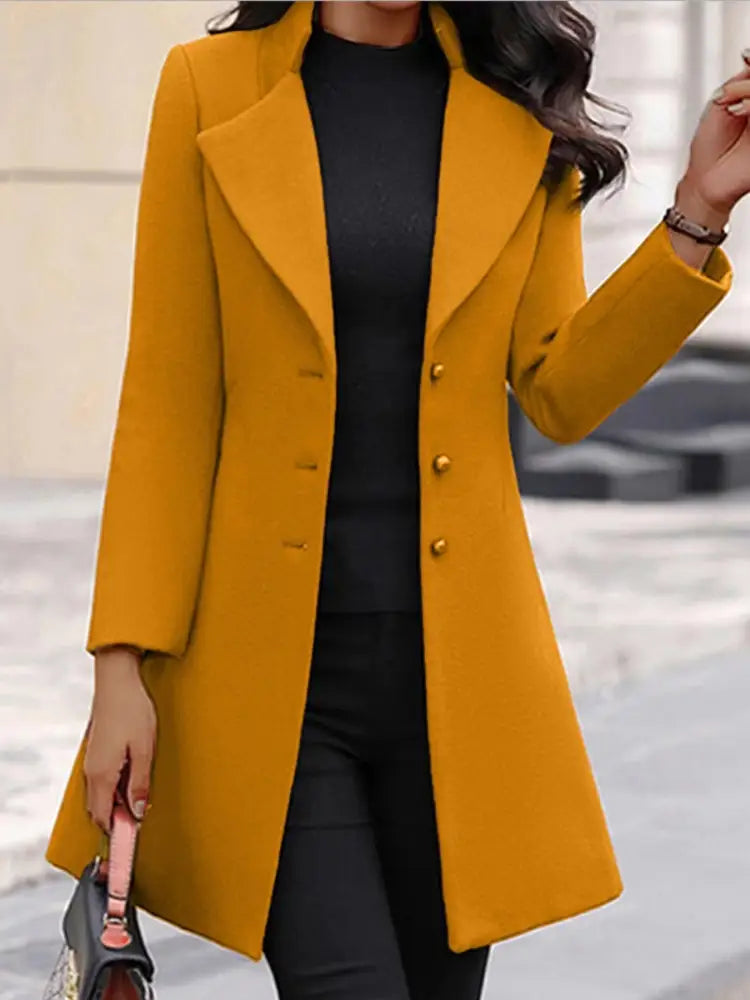 Mid-Length Flip Collar Blazer Women – Soulmate Streetwear | same ANTHEM.