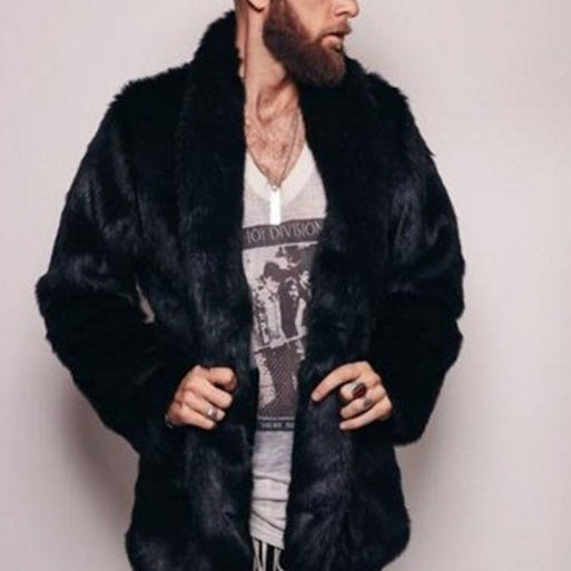 Mink-like Fur Overcoat for Men | same ANTHEM. Soulmate Streetwear