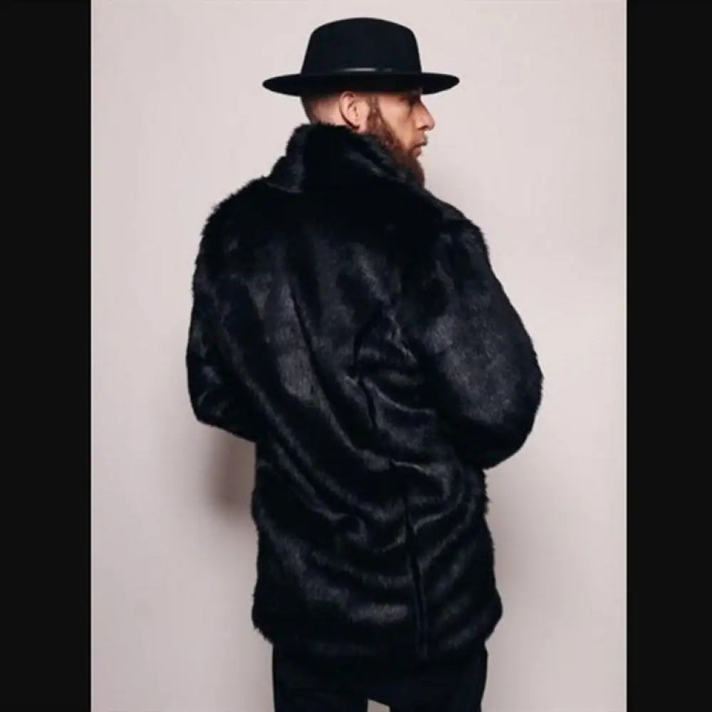 Mink-like Fur Overcoat for Men | same ANTHEM. Soulmate Streetwear