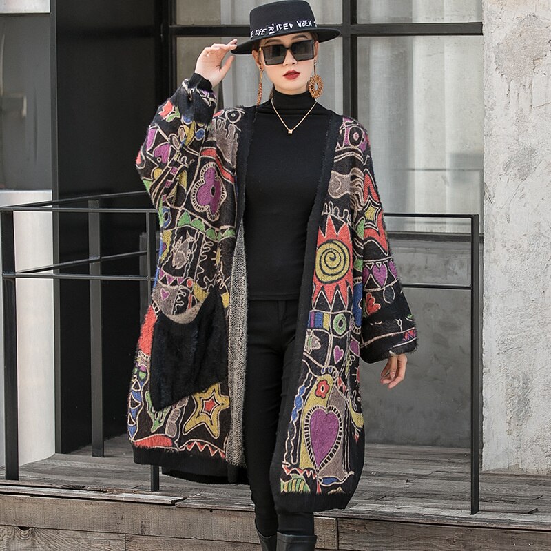 Mink Wool Knitted Coat – Soulmate Streetwear | same ANTHEM. - Picture Color / One Size
