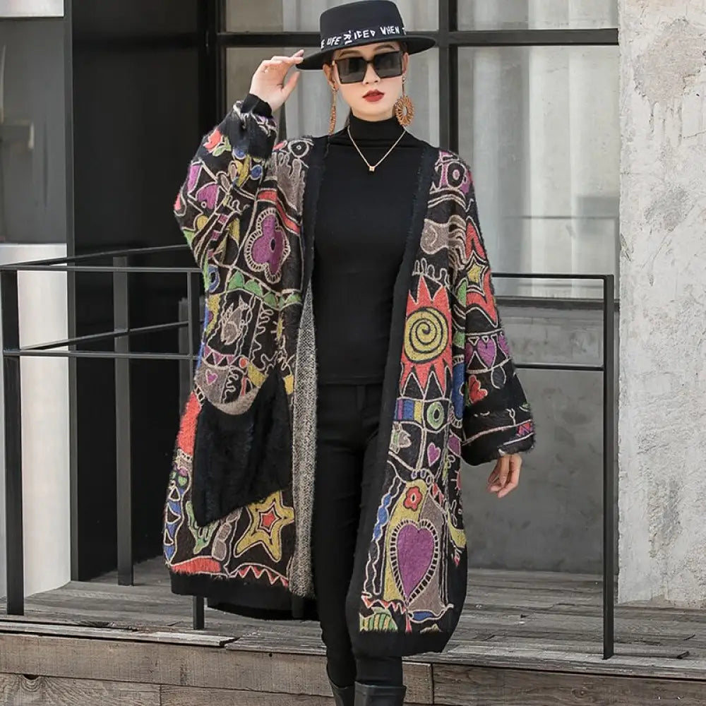 Mink Wool Knitted Coat – Soulmate Streetwear | same ANTHEM. - Picture Color / One Size