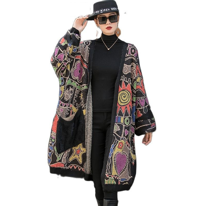 Mink Wool Knitted Coat – Soulmate Streetwear | same ANTHEM. - Picture Color / One Size
