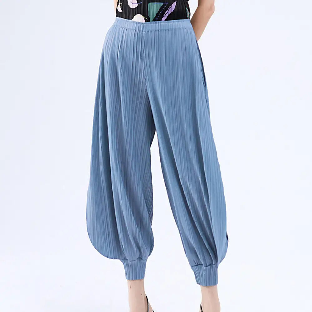 Miyake Wide Leg Bloomers for Women | Japanese Style Jasmine Pants | same ANTHEM.
