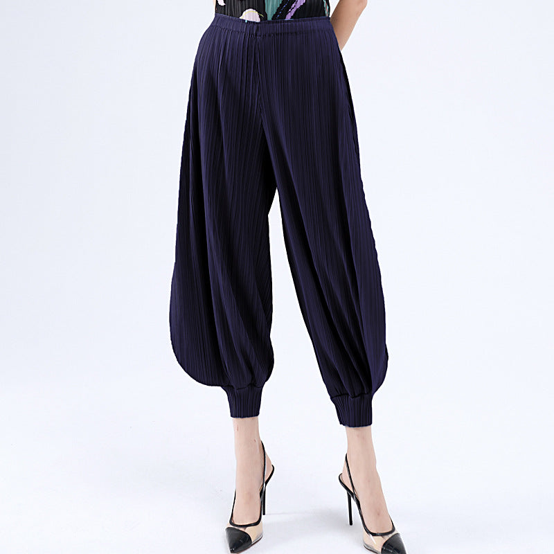 Miyake Wide Leg Bloomers for Women | Japanese Style Jasmine Pants | same ANTHEM.