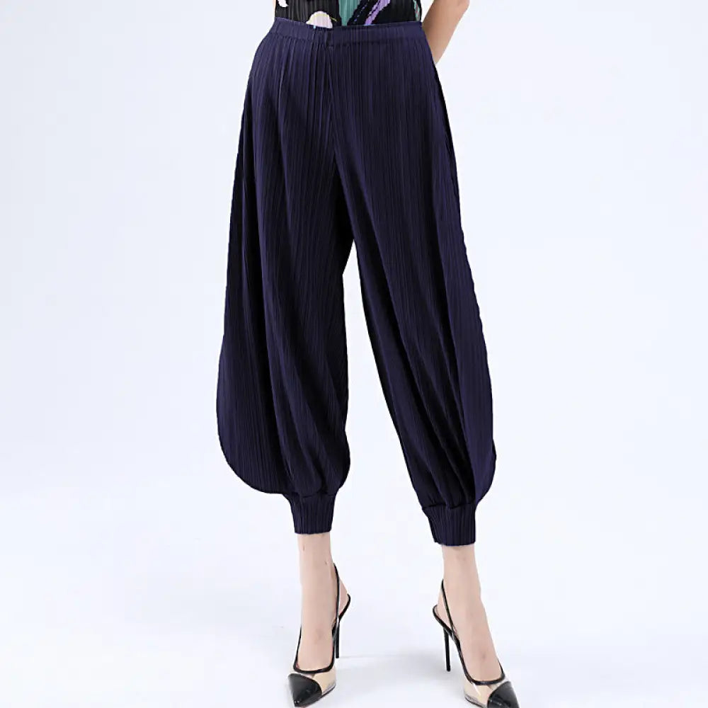 Miyake Wide Leg Bloomers for Women | Japanese Style Jasmine Pants | same ANTHEM.