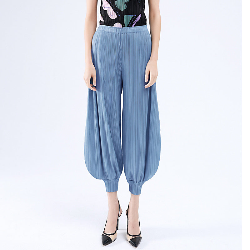 Miyake Wide Leg Bloomers for Women | Japanese Style Jasmine Pants | same ANTHEM.