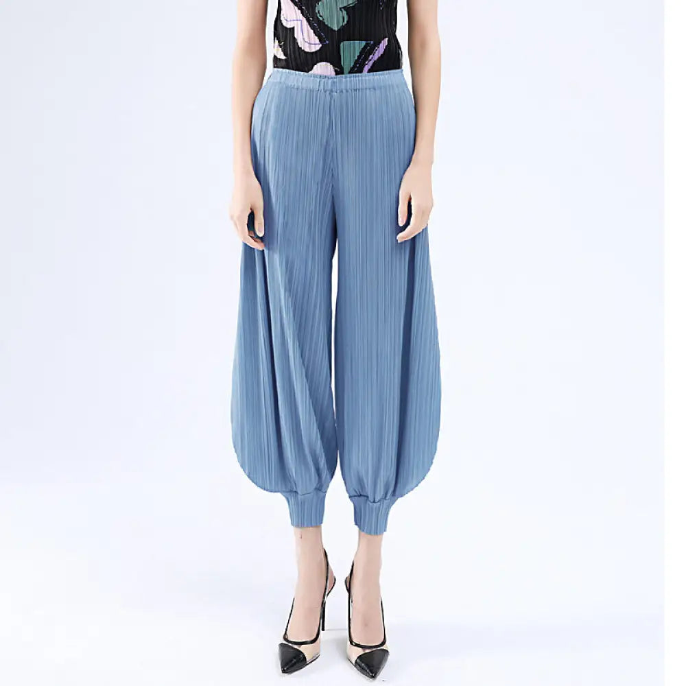 Miyake Wide Leg Bloomers for Women | Japanese Style Jasmine Pants | same ANTHEM.