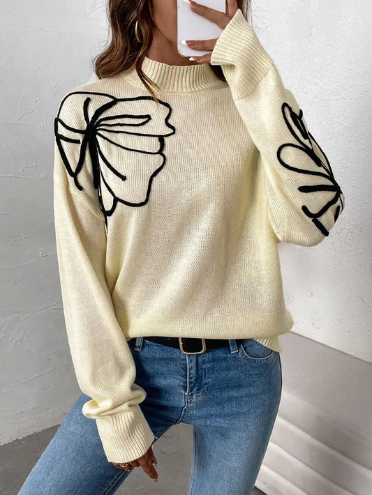 Mock Neck Dropped Shoulder Sweater – Cute Chic & Dreamy Layers | same ANTHEM - Pastel Yellow / M