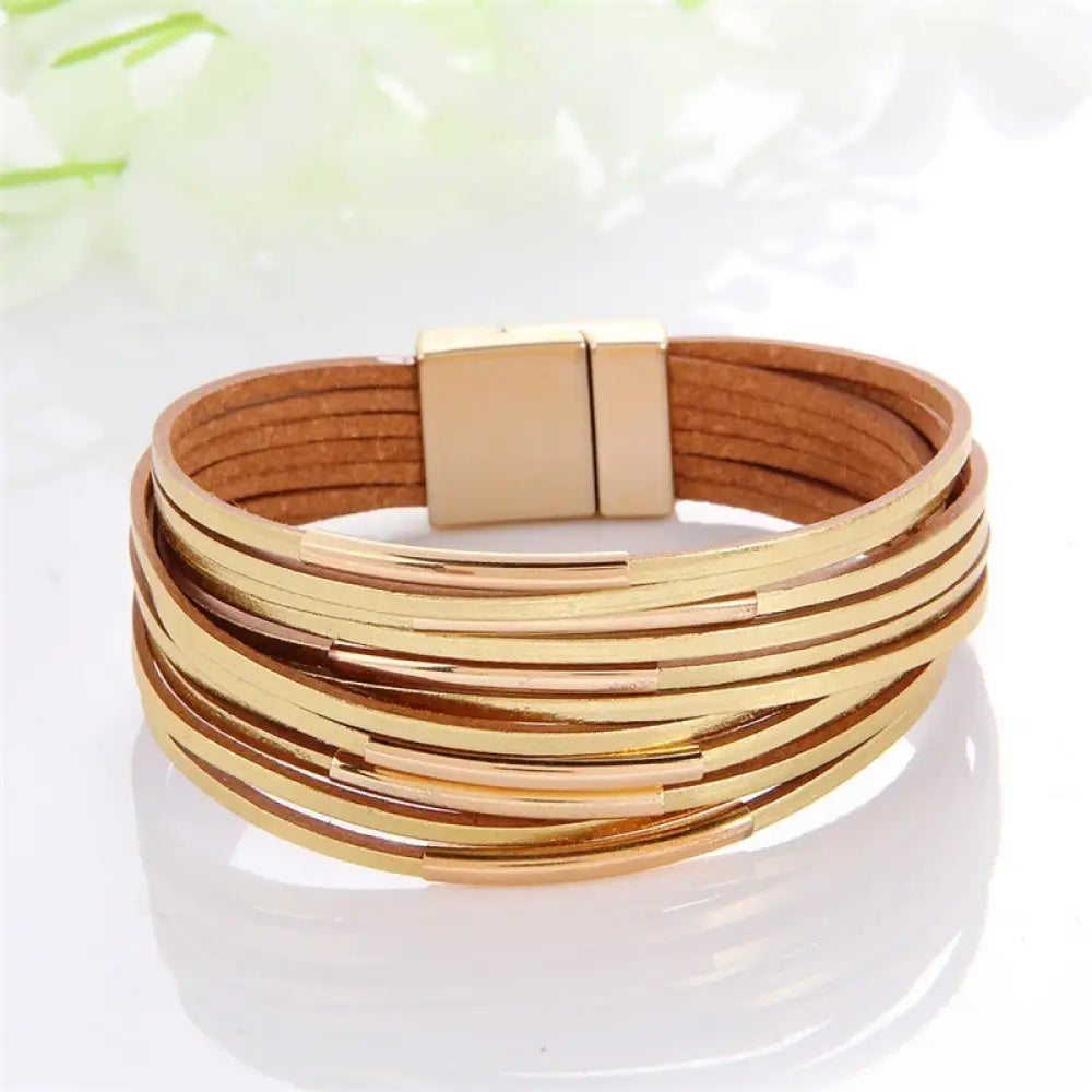 Multi-Color Leather Charm Bracelet – same ANTHEM. Soulmate Wear for Him & Her - Style 23
