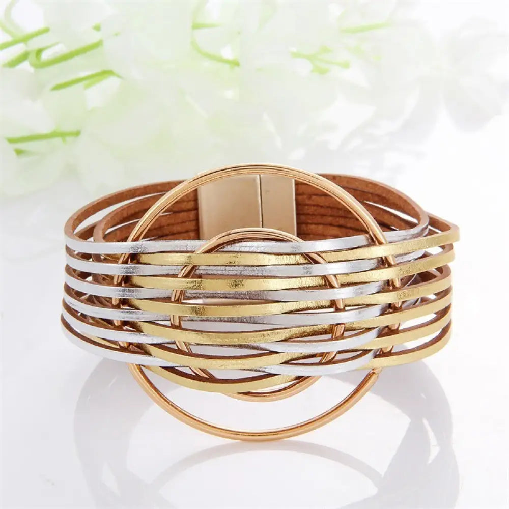 Multi-Color Leather Charm Bracelet – same ANTHEM. Soulmate Wear for Him & Her - Style 4