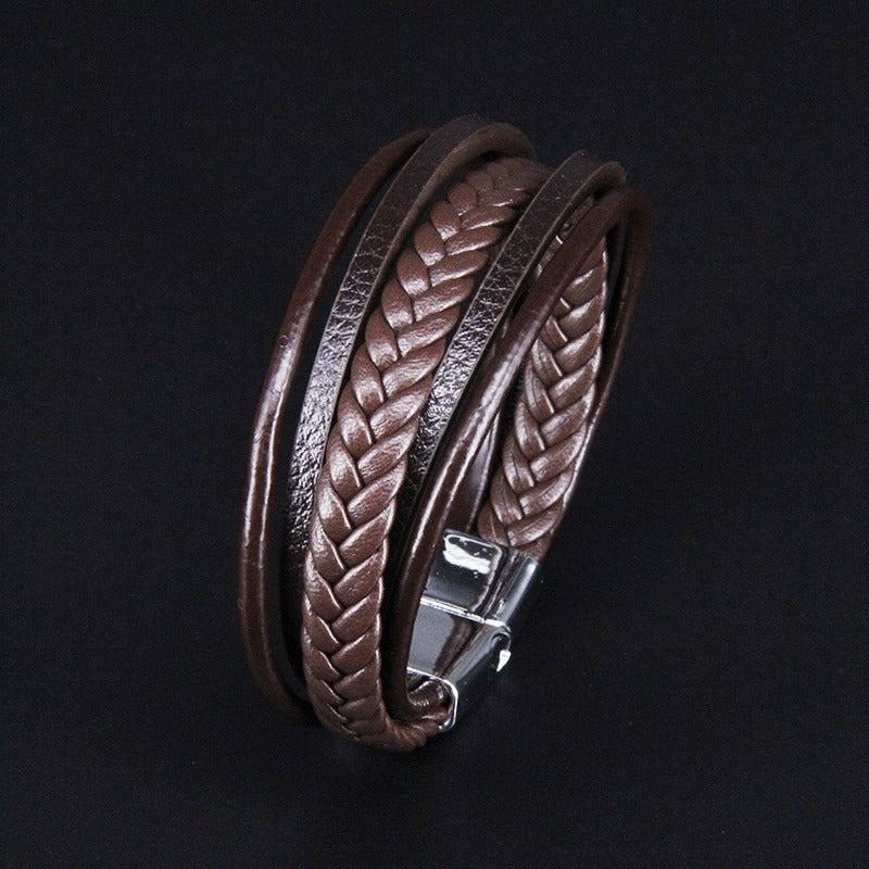 Multi Layer Handmade Woven Bracelet for Men Soulmate Wear & Vintage Style | Same ANTHEM.