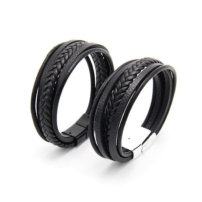 Multi Layer Handmade Woven Bracelet for Men Soulmate Wear & Vintage Style | Same ANTHEM.