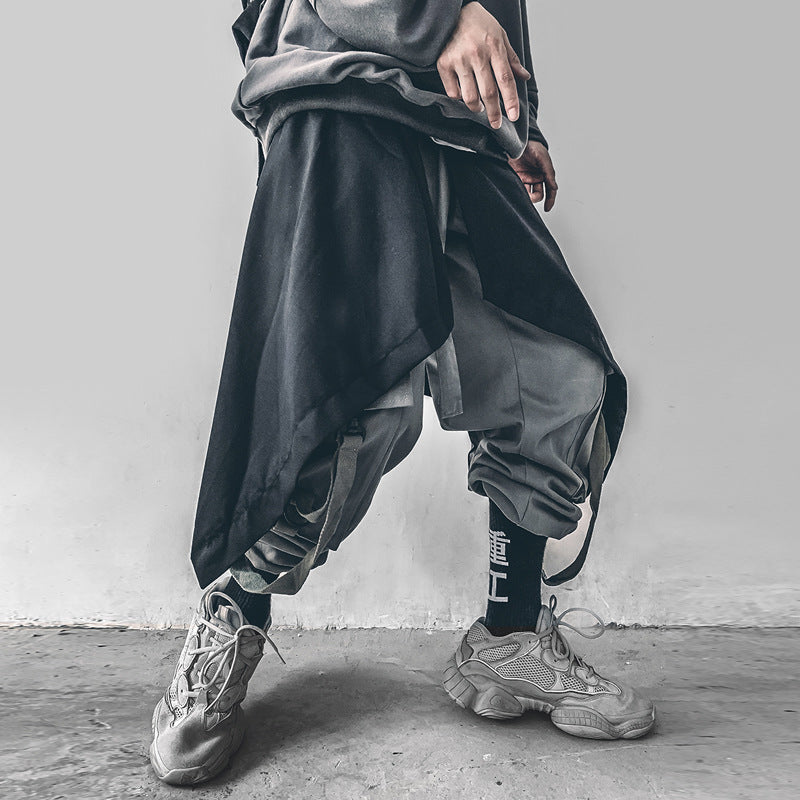 Multi-Layered Waist Harem Pants – Casual Streetwear for Lovers & Soulmates | same ANTHEM - Pants