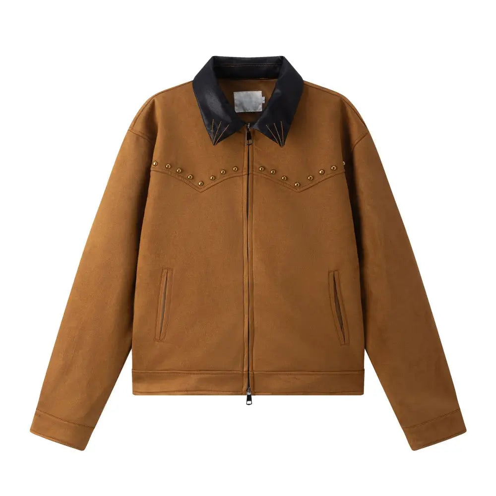 Nail Bead Western Detroit Jacket – Soulmate Streetwear | same ANTHEM. - Coffee Brown / M