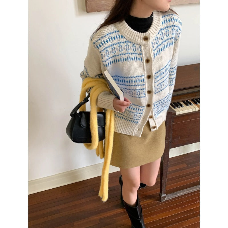 O-Neck Knit Cardigan – Soulmate Streetwear for Women | same ANTHEM