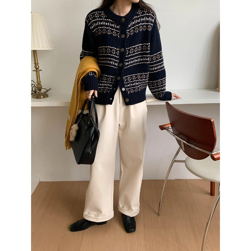 O-Neck Knit Cardigan – Soulmate Streetwear for Women | same ANTHEM