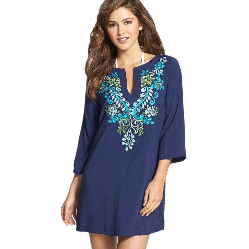 oho Lace Lover’s Beach Dress | same ANTHEM® Free Spirit - Dark blue / One size