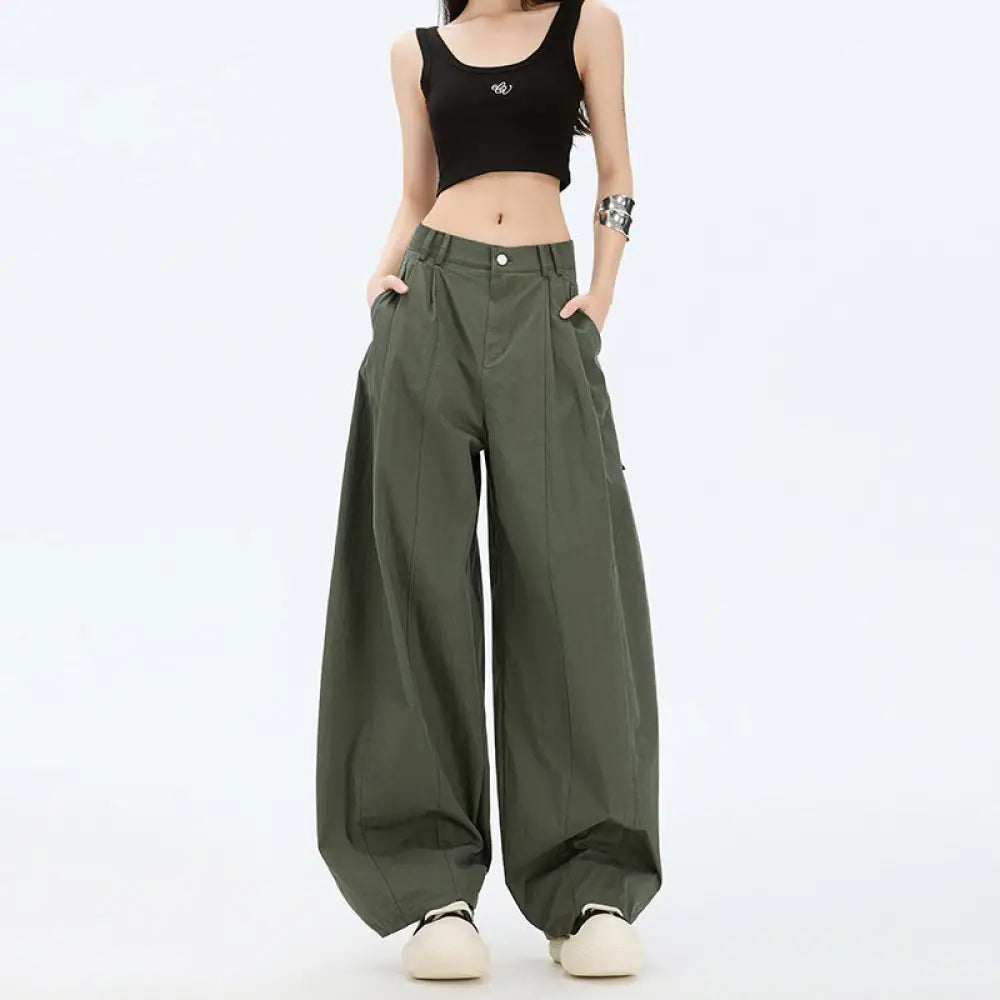 omen’s Wide Leg Workwear Pants | High Waist Trousers | same ANTHEM.