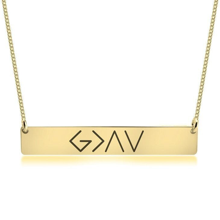 One Word Bar Pendant Necklace | Made for Lovers & Soulmates | same ANTHEM.