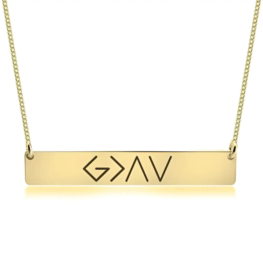 One Word Bar Pendant Necklace | Made for Lovers & Soulmates | same ANTHEM.