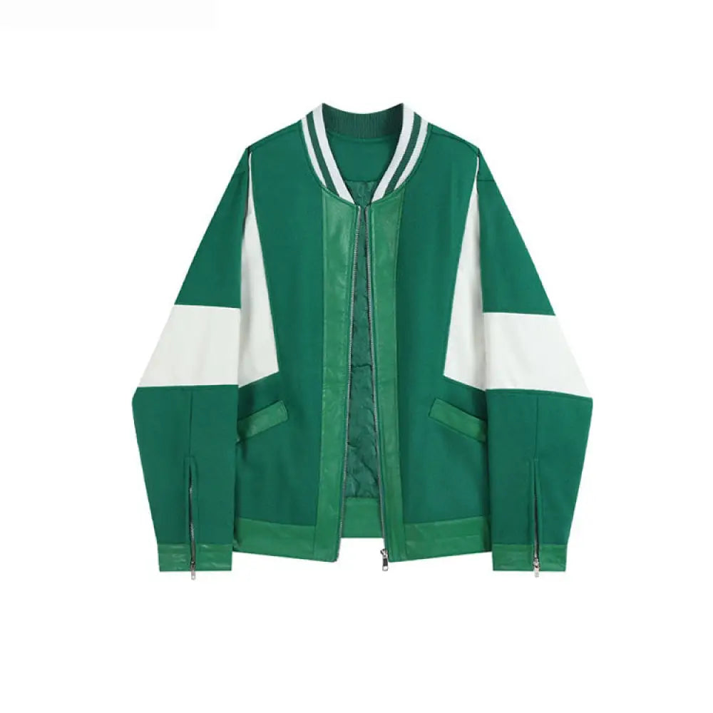 Oversize Contrast Color Baseball Coat – Women’s Autumn Winter Streetwear | same ANTHEM.