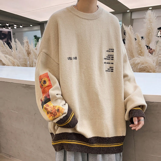 Oversized Knit Sweater – Soulmate Streetwear | same ANTHEM - Off white / M