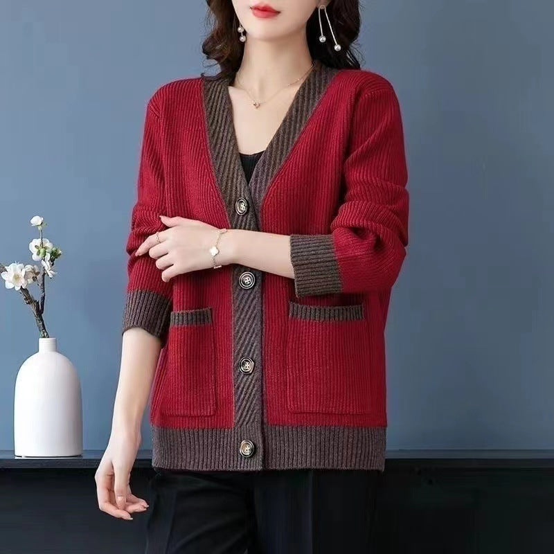 Oversized Loose Coat – Chic French Classic Statement | same ANTHEM - Red / 2XL