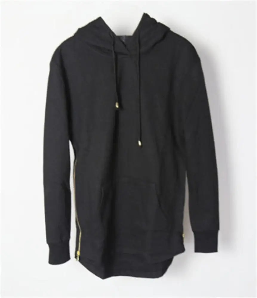 Oversized Men’s Hoodie Sweatshirt – Zip Streetwear | same ANTHEM - Black / M
