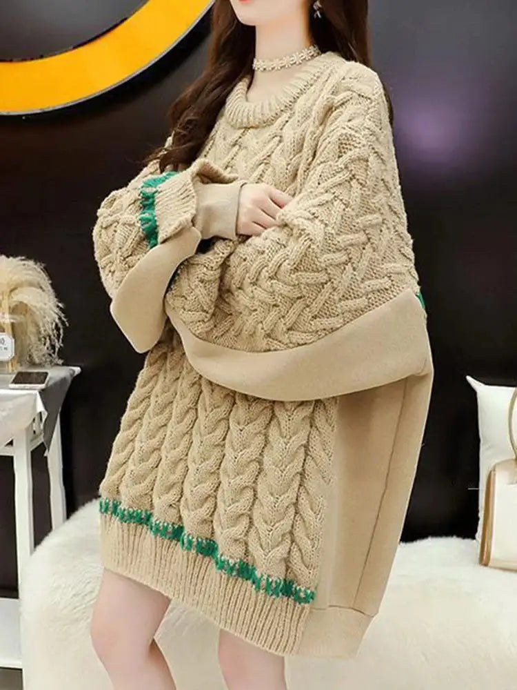 Patchwork Knit Pullover – same ANTHEM | Dreamy French Chic Soulmate Sweater