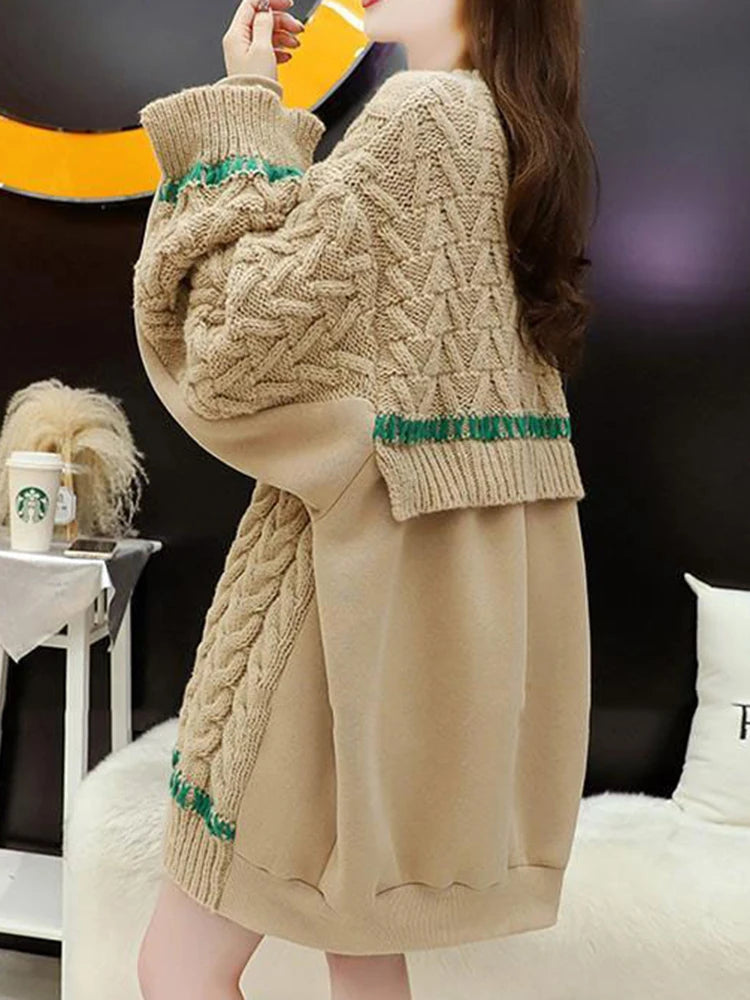 Patchwork Knit Pullover – same ANTHEM | Dreamy French Chic Soulmate Sweater