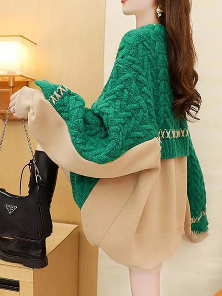 Patchwork Knit Pullover – same ANTHEM | Dreamy French Chic Soulmate Sweater