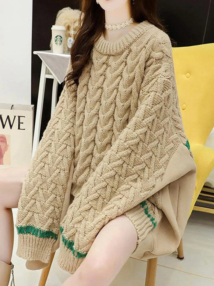 Patchwork Knit Pullover – same ANTHEM | Dreamy French Chic Soulmate Sweater