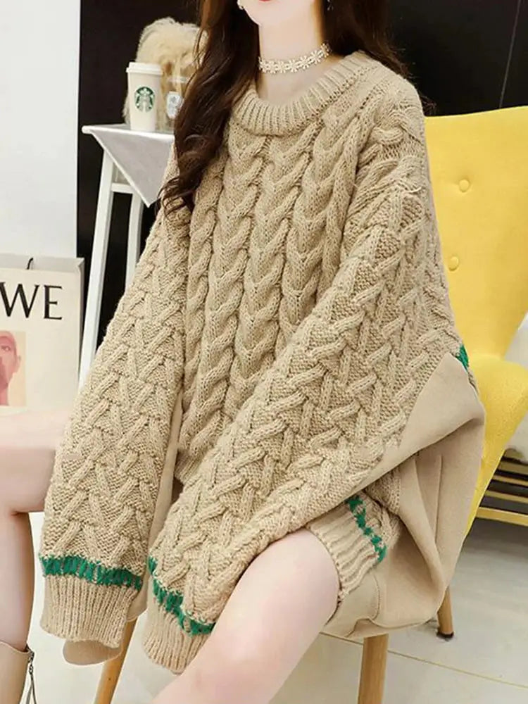 Patchwork Knit Pullover – same ANTHEM | Dreamy French Chic Soulmate Sweater