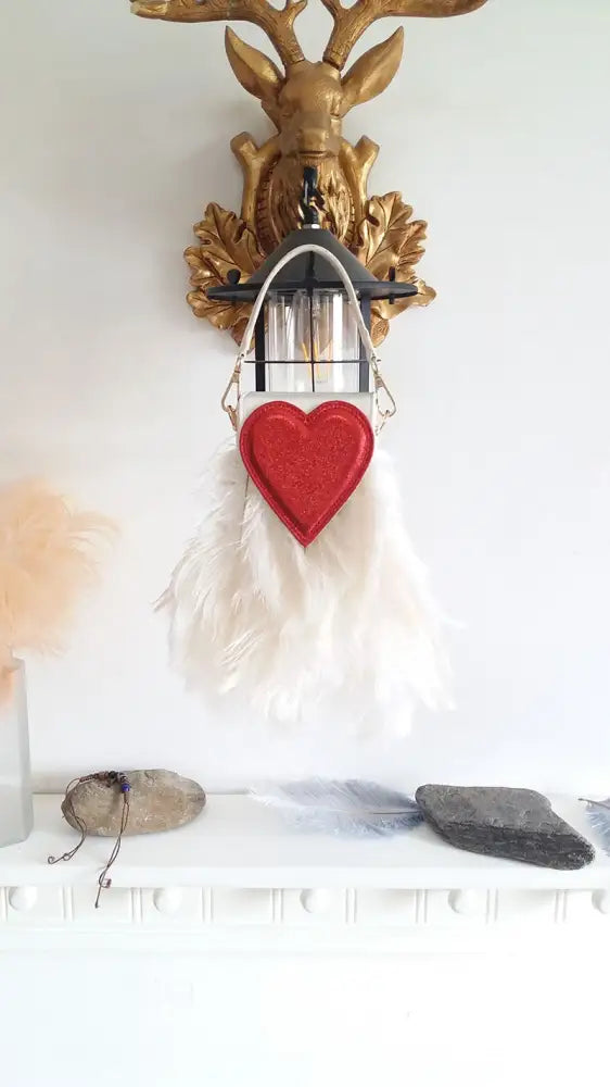 Peach Heart Feather Bag – Soulmate Streetwear for Besties | same ANTHEM
