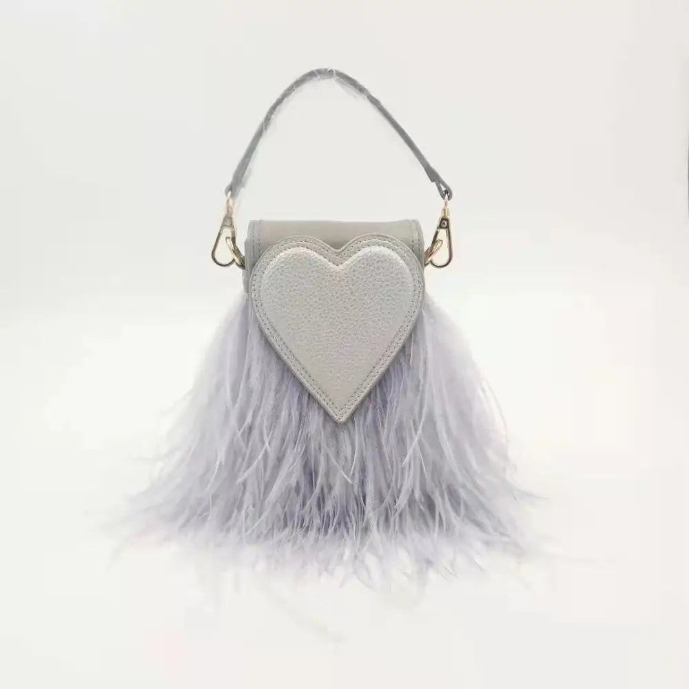 Peach Heart Feather Bag – Soulmate Streetwear for Besties | same ANTHEM
