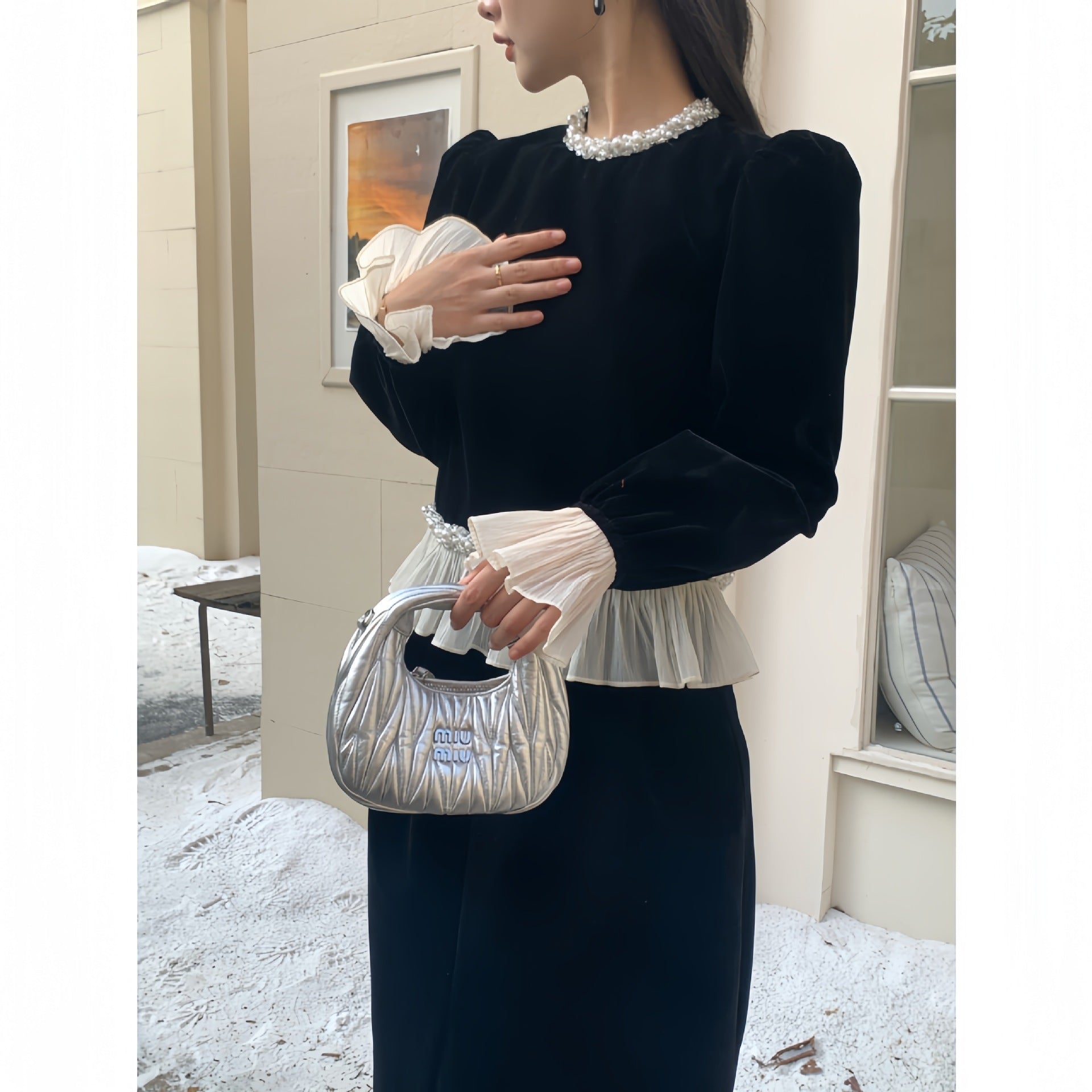 Pearl Fleece Sweater – Nostalgic Romantic Style | same ANTHEM
