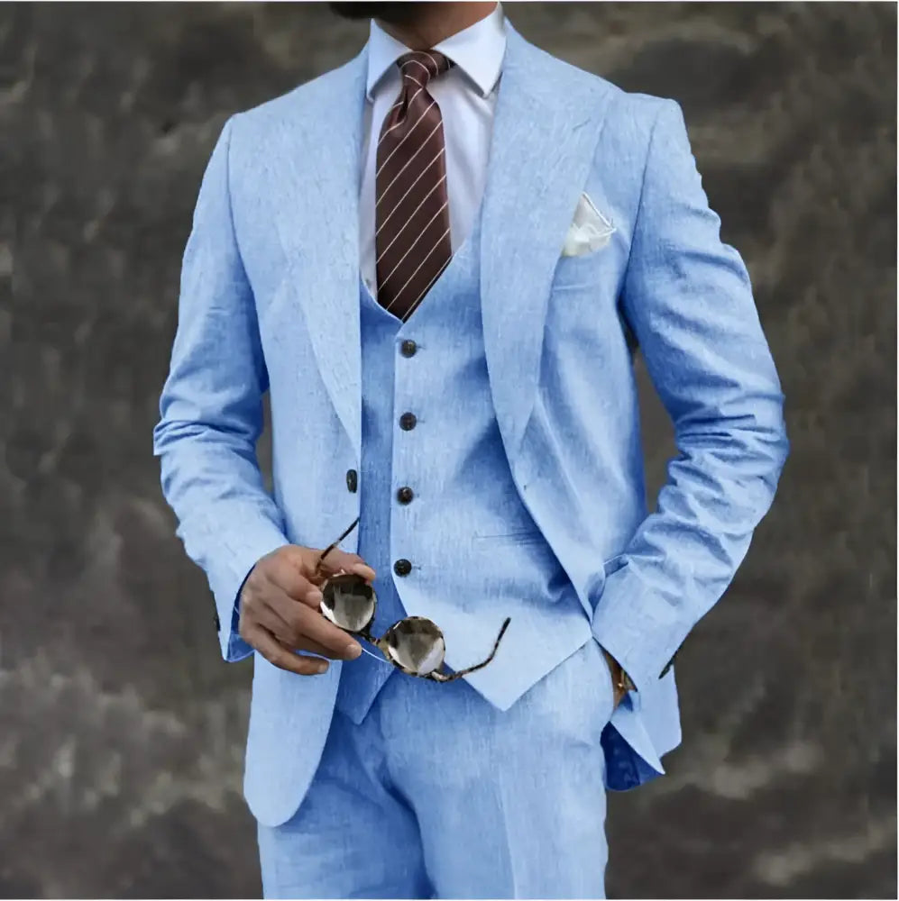 Pink Business Casual Three-Piece Suit – Modern Elegance | same ANTHEM