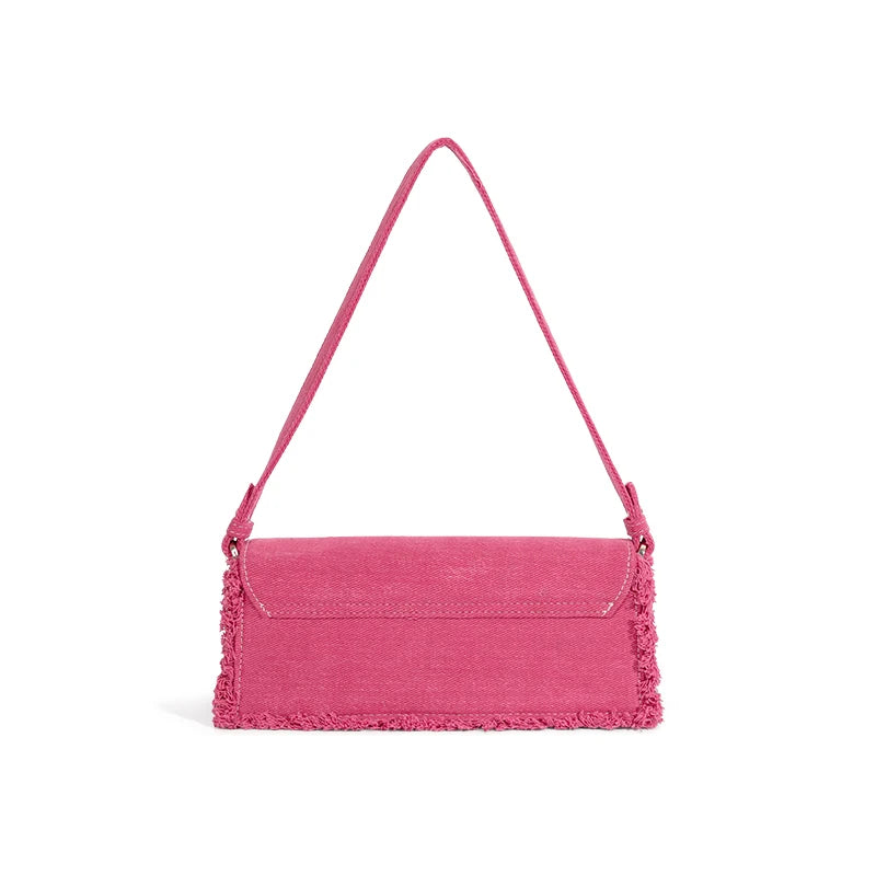 Pink Fringe Shoulder Bag – Soulmate Streetwear Purse | same ANTHEM - pink