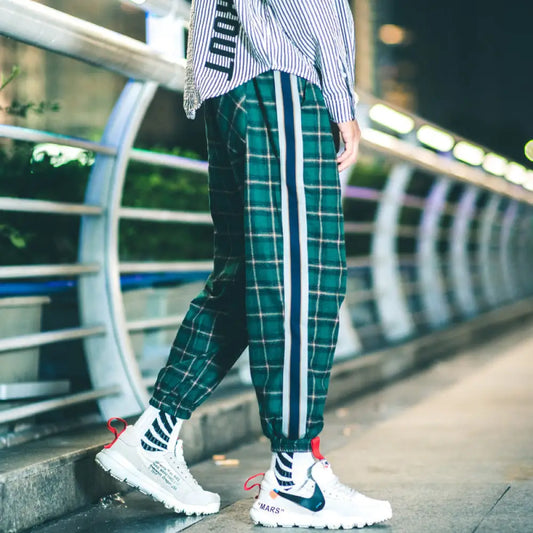 Plaid Casual Pants – Cool Everyday Baggy Pants | Same Anthem - Pants