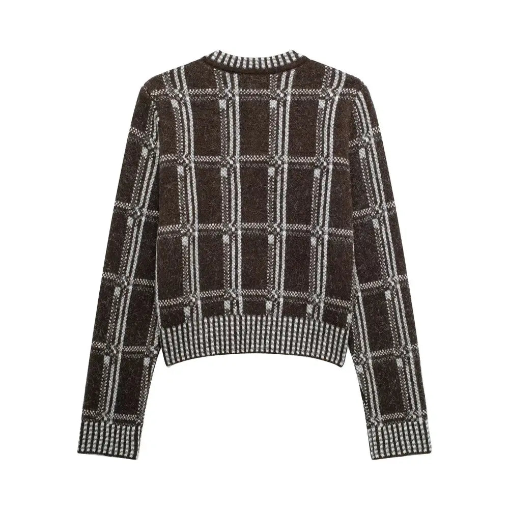Plaid Knitted Cardigan – Cute Chic & Dreamy Layers | same ANTHEM