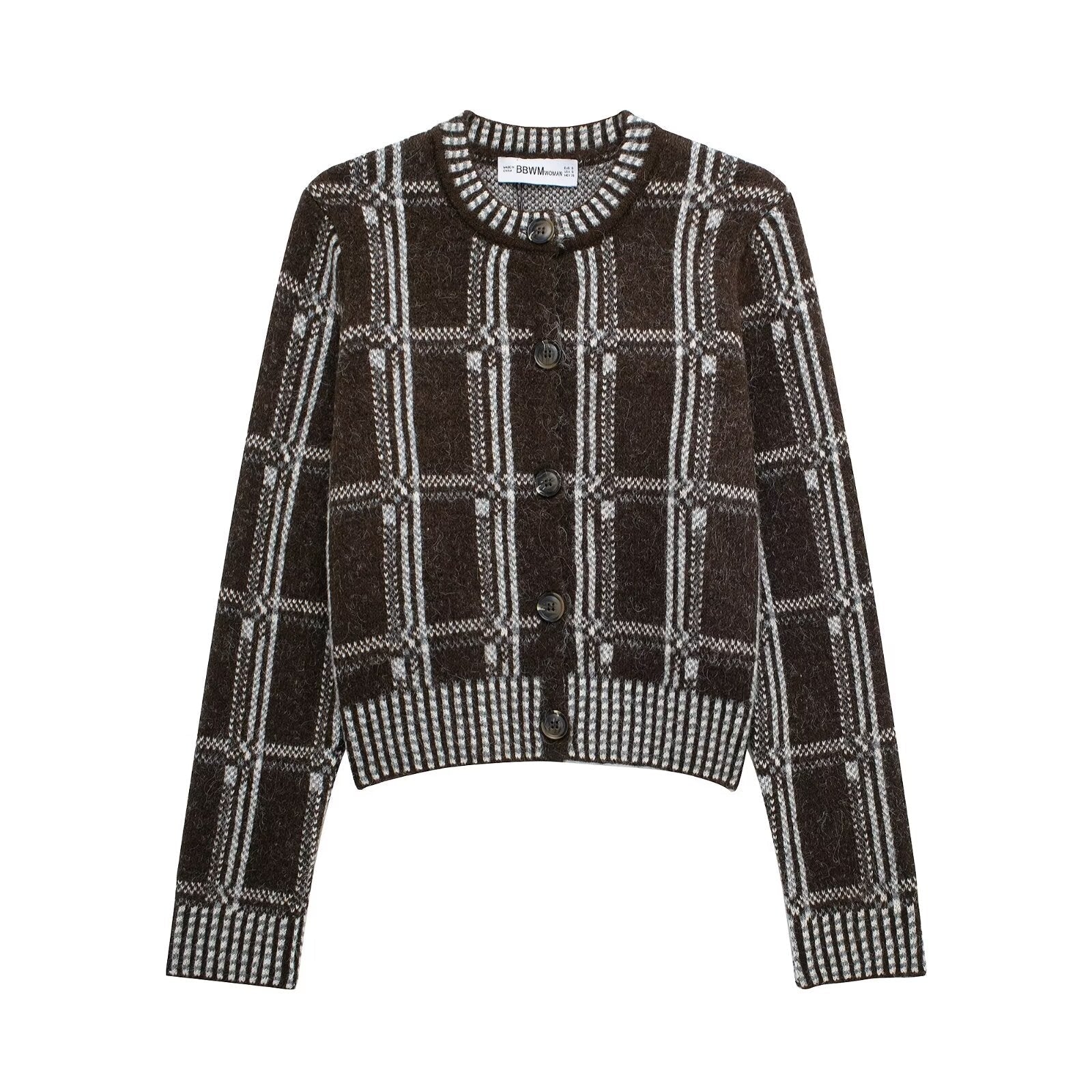 Plaid Knitted Cardigan – Cute Chic & Dreamy Layers | same ANTHEM - Plaid / S