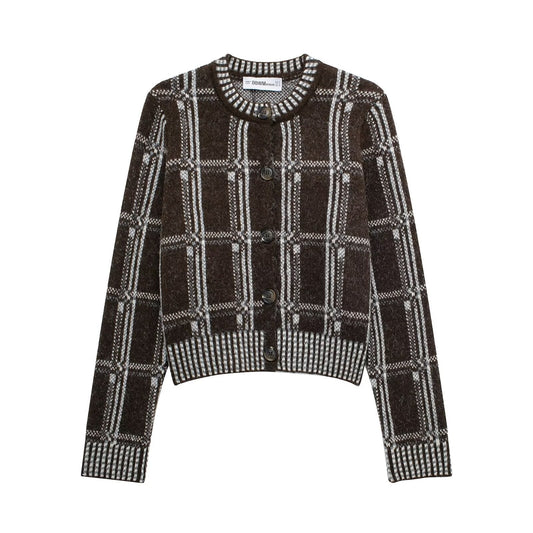 Plaid Knitted Cardigan – Cute Chic & Dreamy Layers | same ANTHEM - Plaid / S