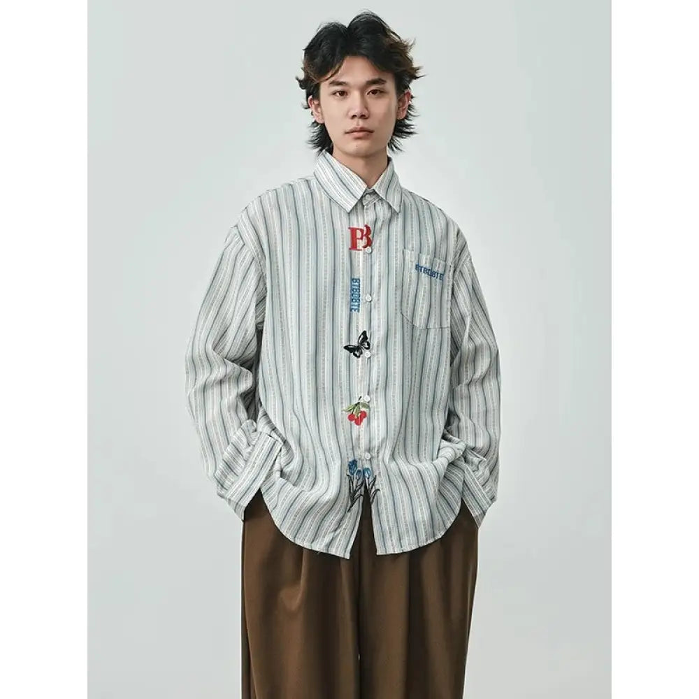 Plaid Long Sleeve Shirt – Cool Casual Streetwear for Every Day | same ANTHEM - White / 2XL - Shirt