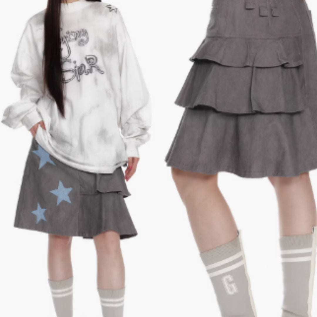 Plaid Patchwork Star Pleated Skirt – Stylish for Soulmates | Same ANTHEM