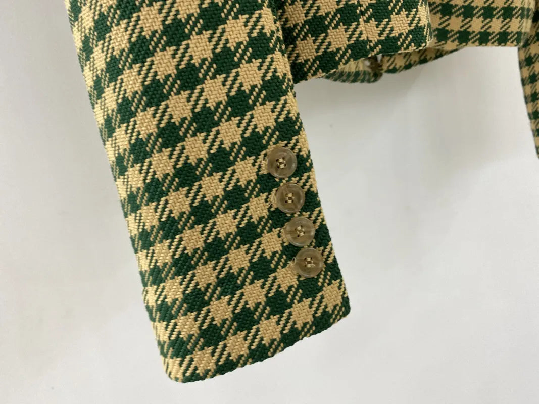 Plaid Suit Coat with Versatile Collar | same ANTHEM