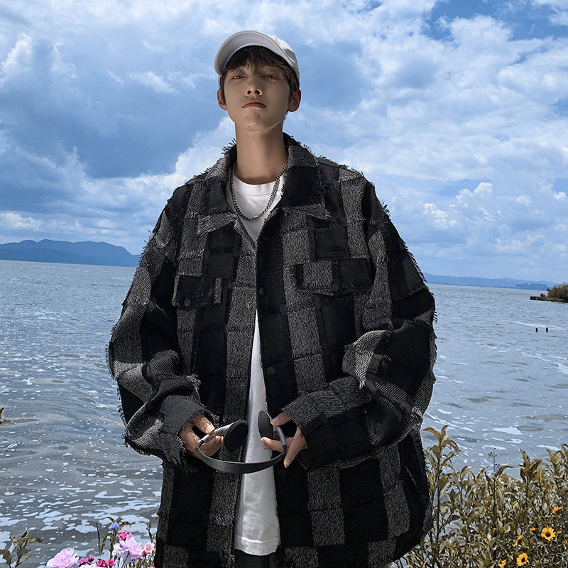 Plaid Tassel Vintage Coat for Men – Soulmate Streetwear | same ANTHEM