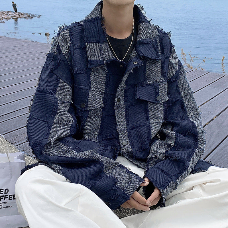 Plaid Tassel Vintage Coat for Men – Soulmate Streetwear | same ANTHEM