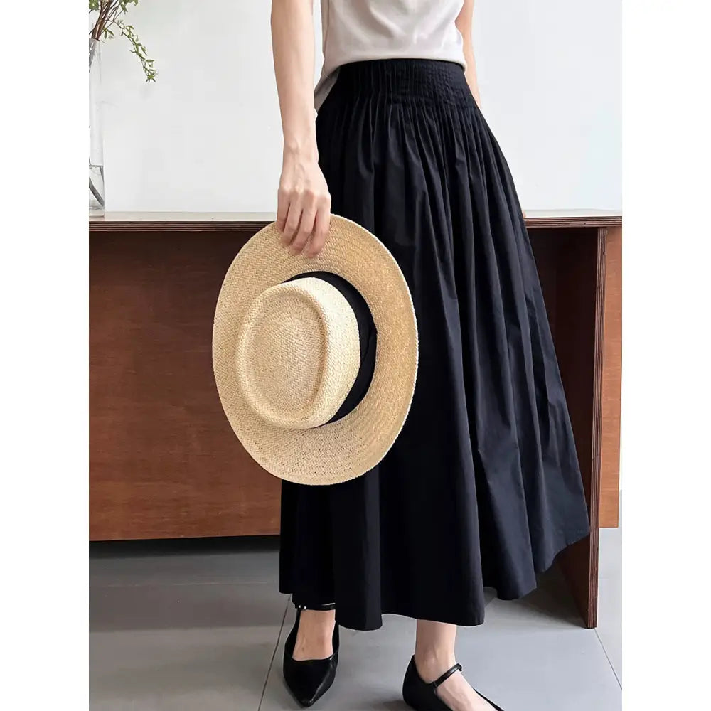 Pleated A-Line Umbrella Skirt – same ANTHEM